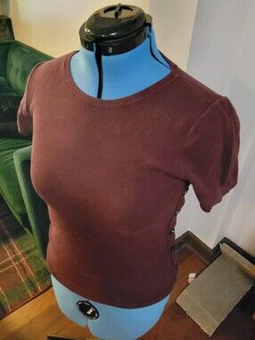 Purple Button-Detail Sweater